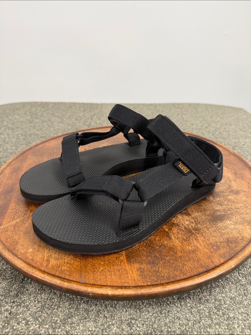Teva Sandals Wm 7 Black Adjustable Strappy Sport Camping Hiking Water